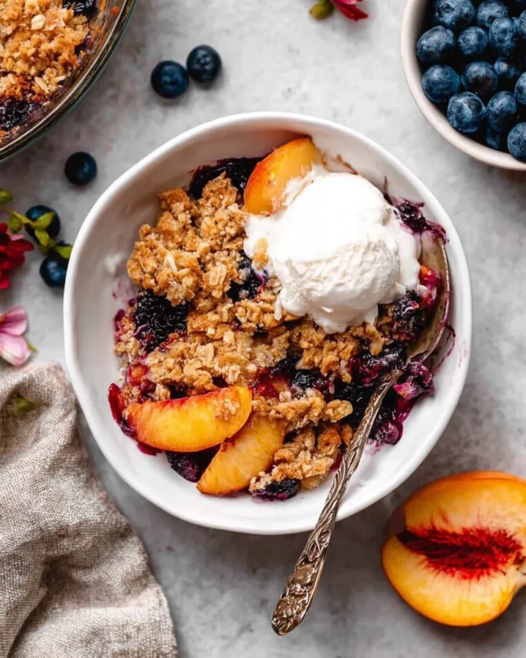 Blueberry Peach Crumble