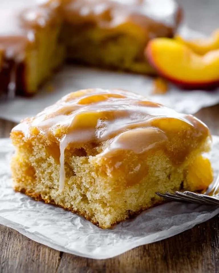 Brown Sugar Peach Cake