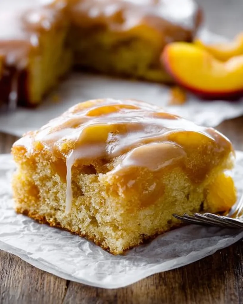 Brown Sugar Peach Cake