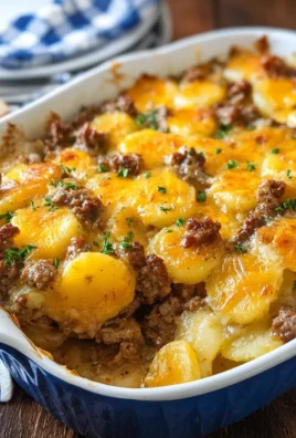 Cheesy Hamburger Potato Casserole