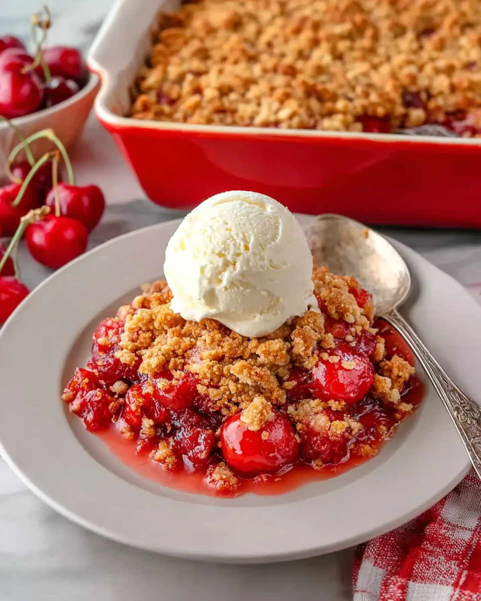 Cherry Crumble