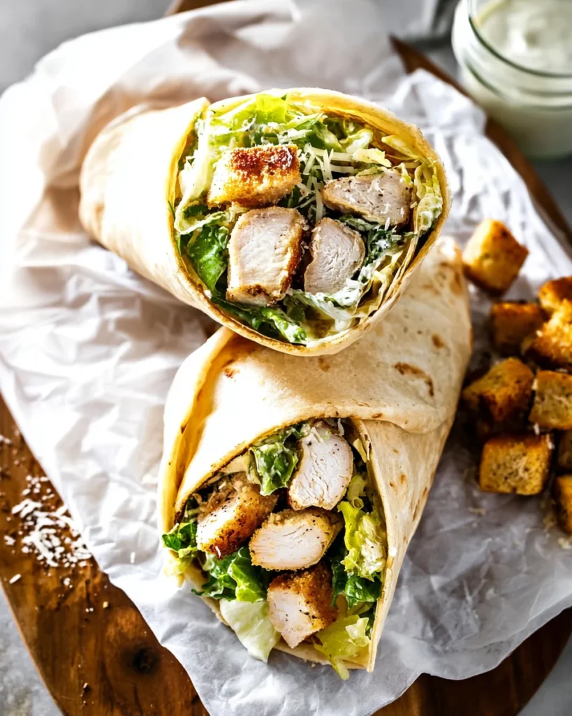 Chicken Caesar Wraps