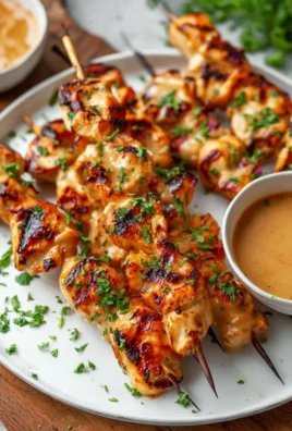 Chicken Satay with Peanut Sauce