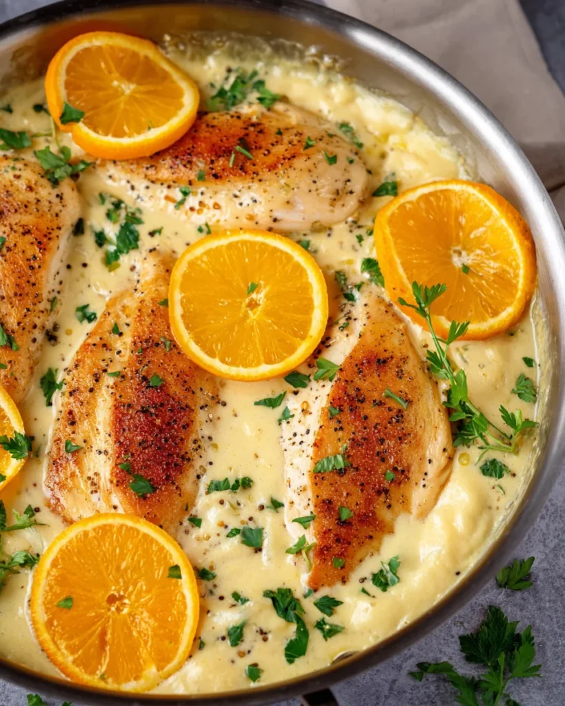 Creamy Lemon Pepper Skillet Chicken