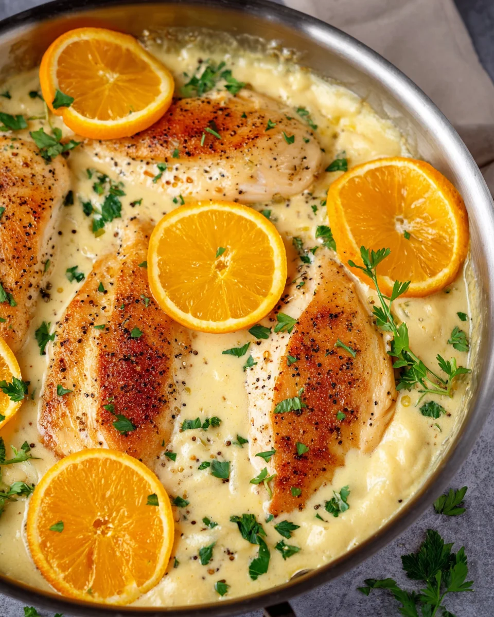 Creamy Lemon Pepper Skillet Chicken