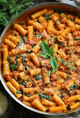 Creamy Sausage Rigatoni