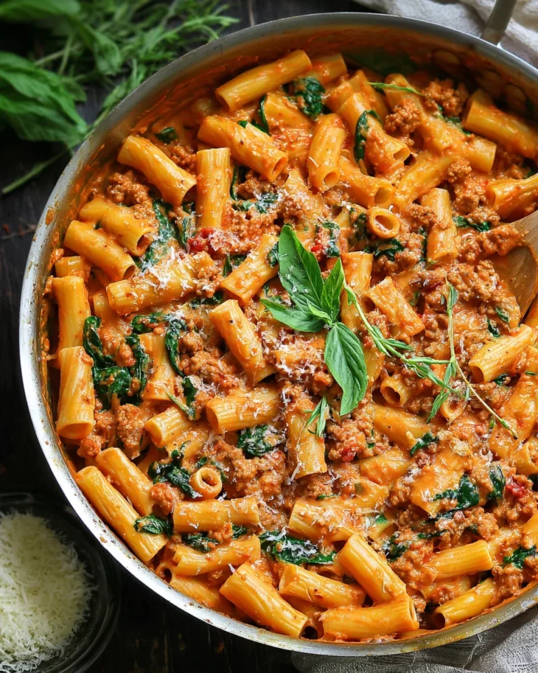 Creamy Sausage Rigatoni