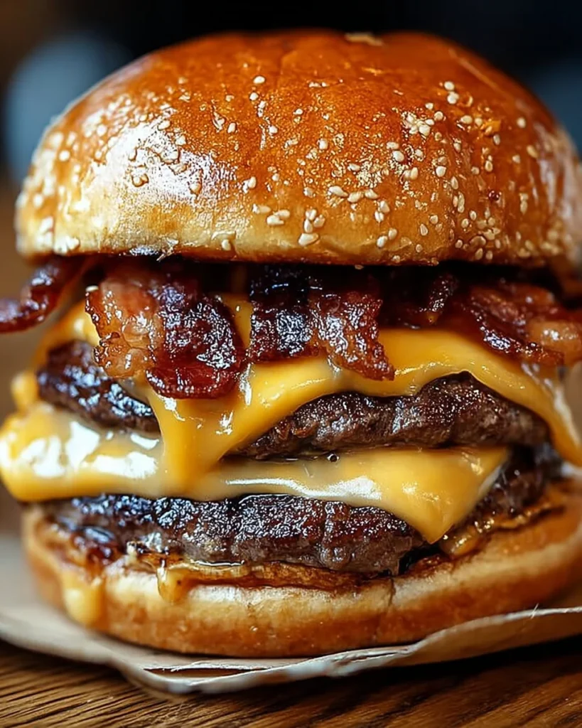 Crispy Bacon Burgers