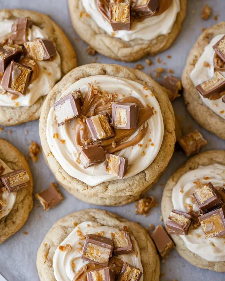 Crumbl Snickers Peanut Butter Cookies