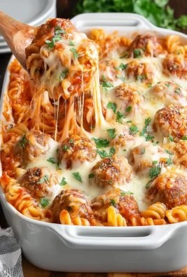 Dump and Bake Meatball Casserole