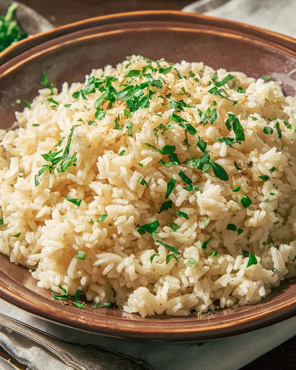 Garlic Parmesan Rice