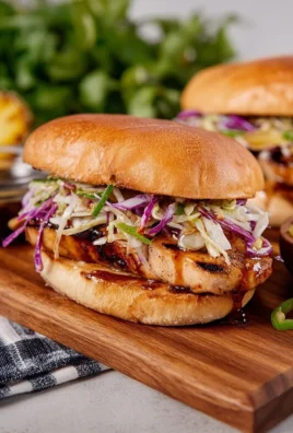 Grilled Chicken Sandwiches with Teriyaki Sauce
