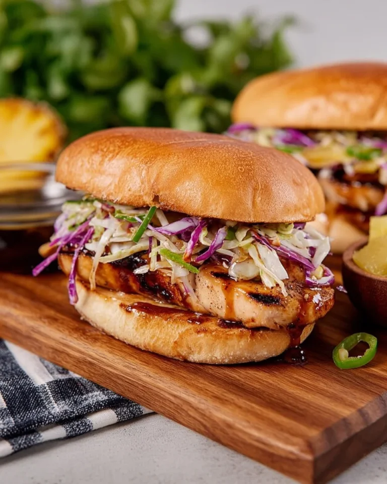 Grilled Chicken Sandwiches with Teriyaki Sauce