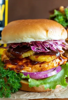 Hawaiian BBQ Chicken Sandwiches