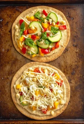 Hummus Pita Pizzas