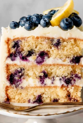 Lemon Blueberry Layer Cake