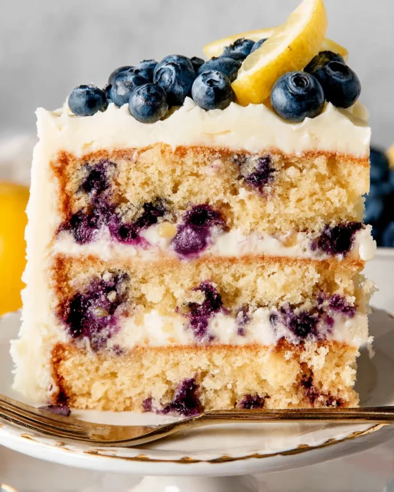 Lemon Blueberry Layer Cake