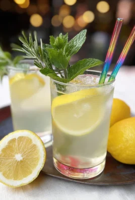 Mint and Rosemary Lemonade with Vanilla