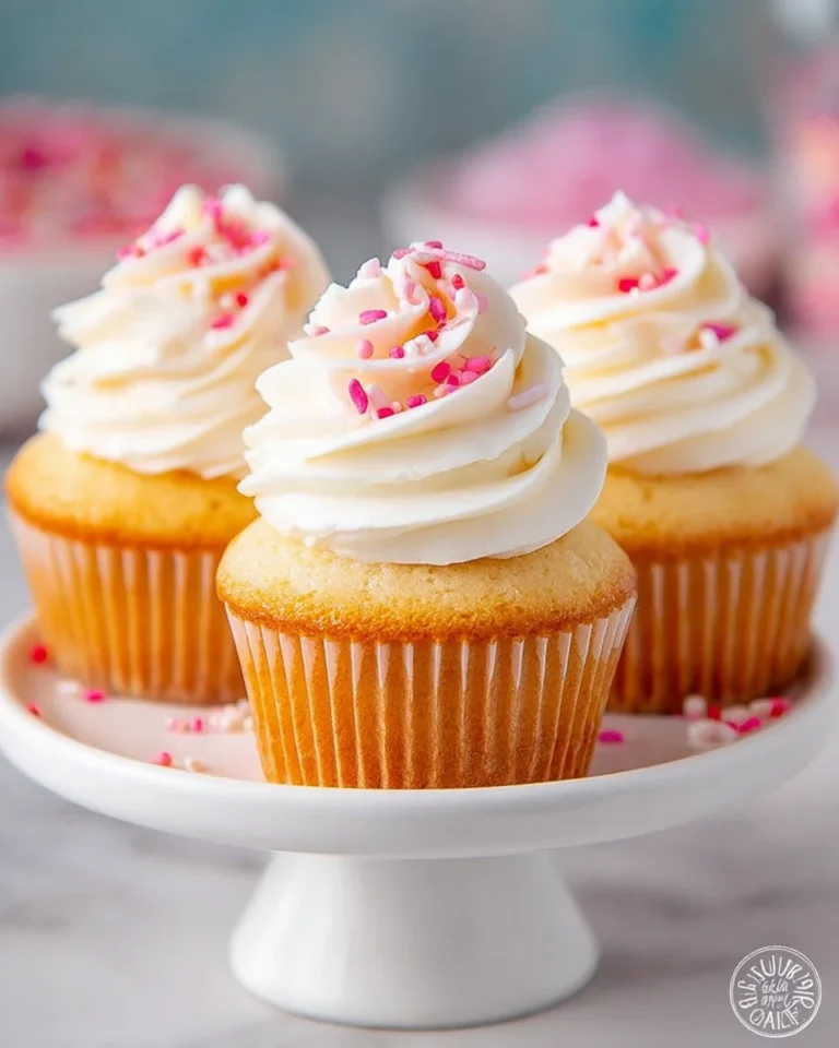 Moist and Fluffy Vanilla Cupcakes
