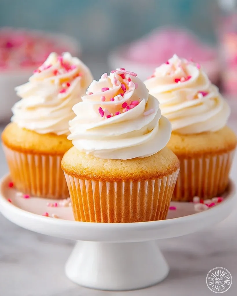 Moist and Fluffy Vanilla Cupcakes