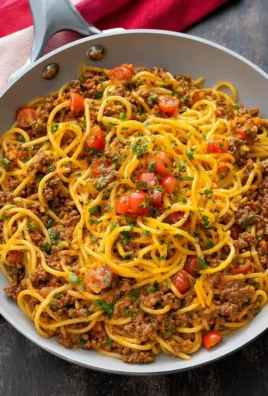 One Pot Taco Spaghetti