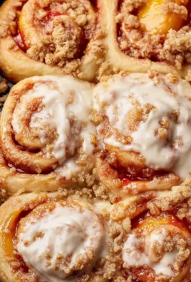Peach Cobbler Cinnamon Rolls