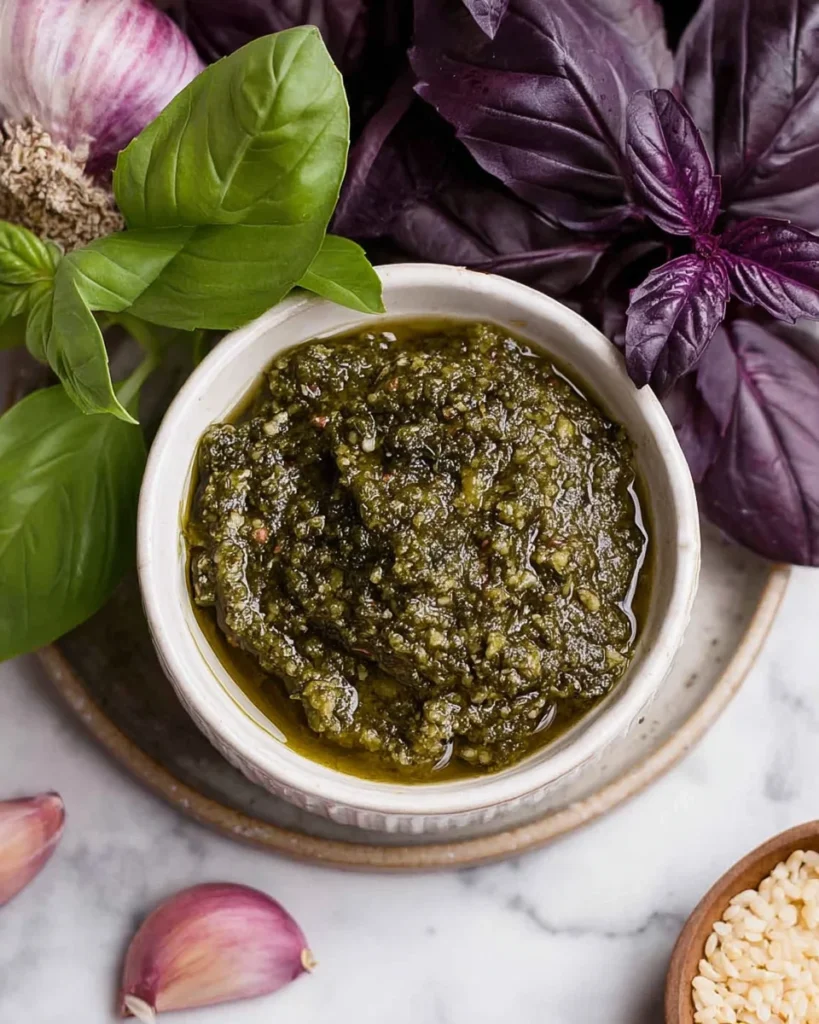 Purple Basil Pesto