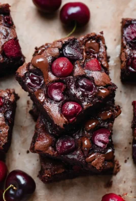 Roasted Chocolate Cherry Brownies