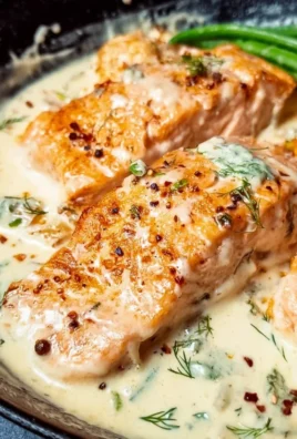 Salmon with Lemon Cream Sauce