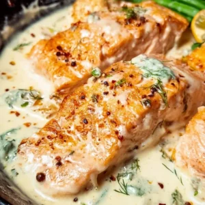 Salmon with Lemon Cream Sauce