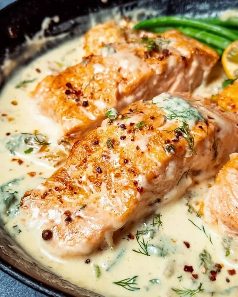 Salmon with Lemon Cream Sauce