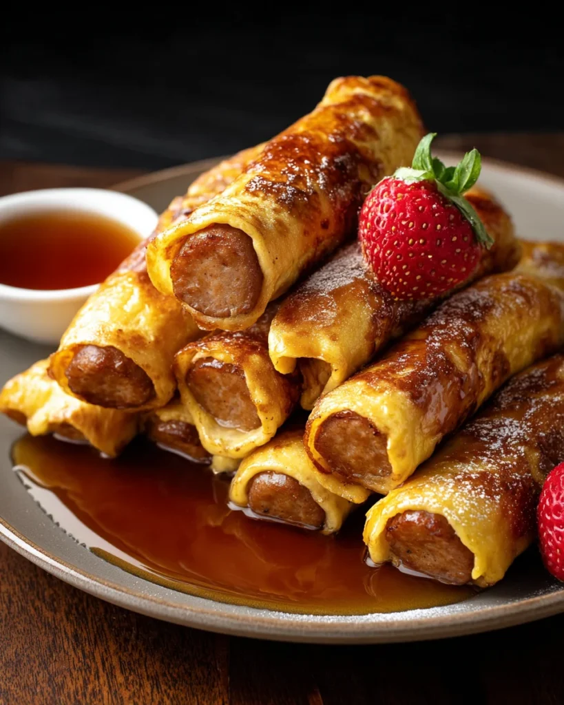 Sausage French Toast Roll-Ups