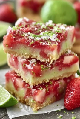 Strawberry Lime Gooey Bars