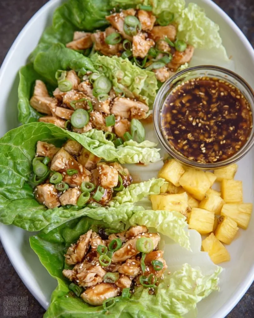 Teriyaki Chicken Lettuce Wraps