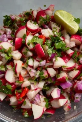 radish pico de gallo