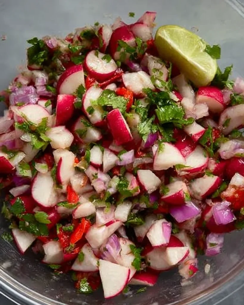 radish pico de gallo