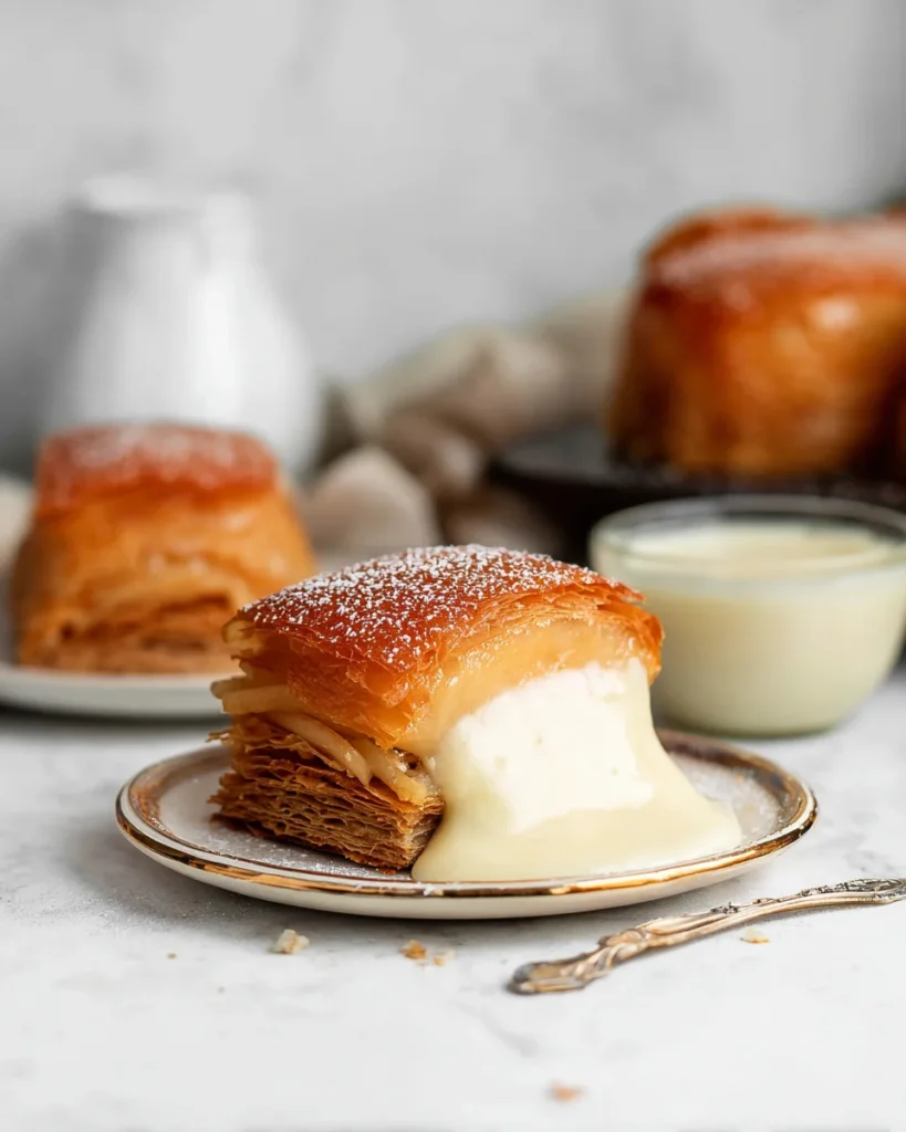Apple Mille Feuille with Vanilla Custard (gluten-free)