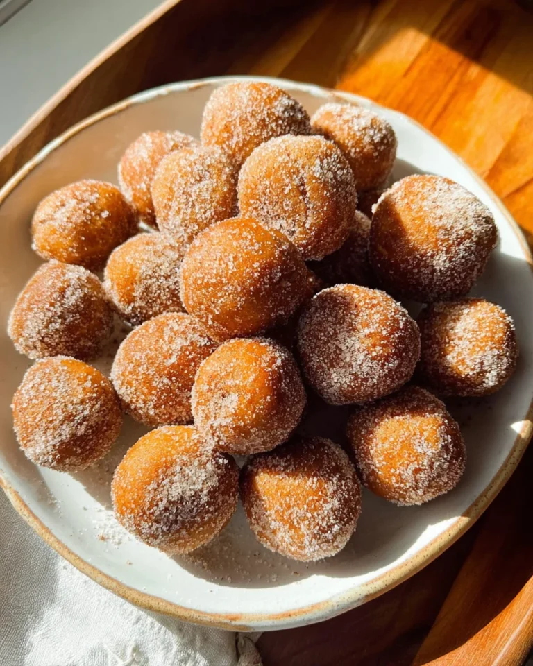Cinnamon Sugar Pumpkin Donut Holes