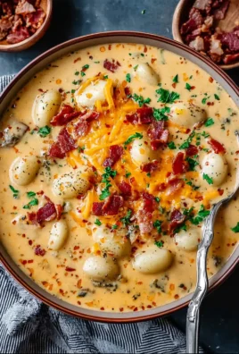 Bacon Cheddar Gnocchi Soup