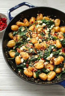 Creamy Gnocchi with Spinach and Feta