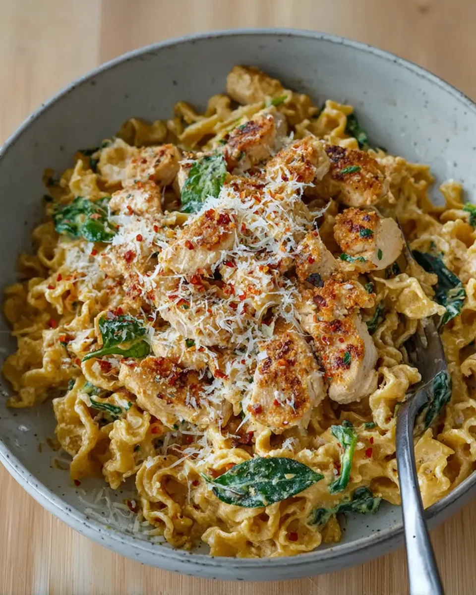 Creamy Parmesan Chicken Pasta