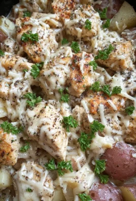 Crockpot Garlic Parmesan Chicken And Potatoes