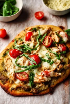 Pesto Chicken Flatbread