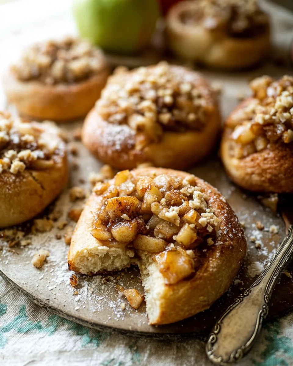 Vegan Apple Cheesecake Brioche Buns