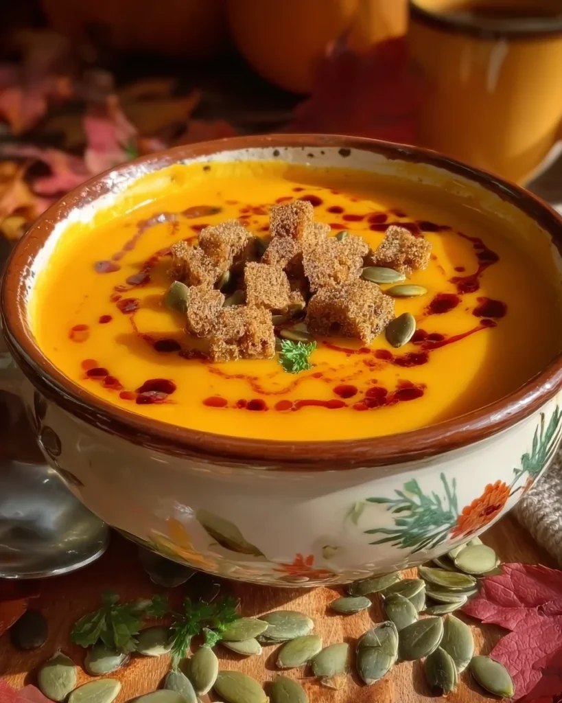 Autumn-Spiced Roasted Pumpkin Soup