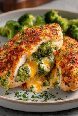 Broccoli Cheese Stuffed Chicken