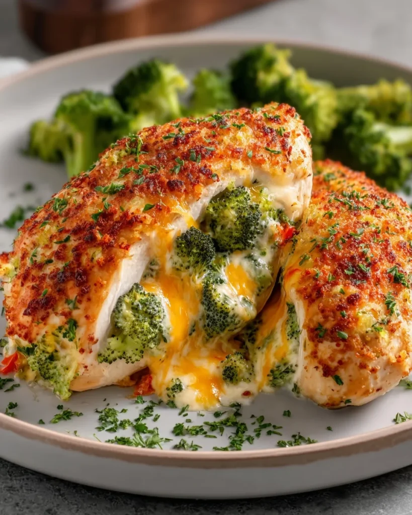 Broccoli Cheese Stuffed Chicken