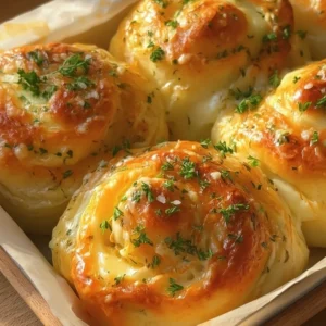 Buttery cheese Garlic Rolls, everyone will love them!