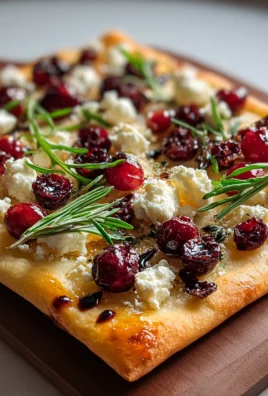 Cranberry Goat Cheese Flatbread