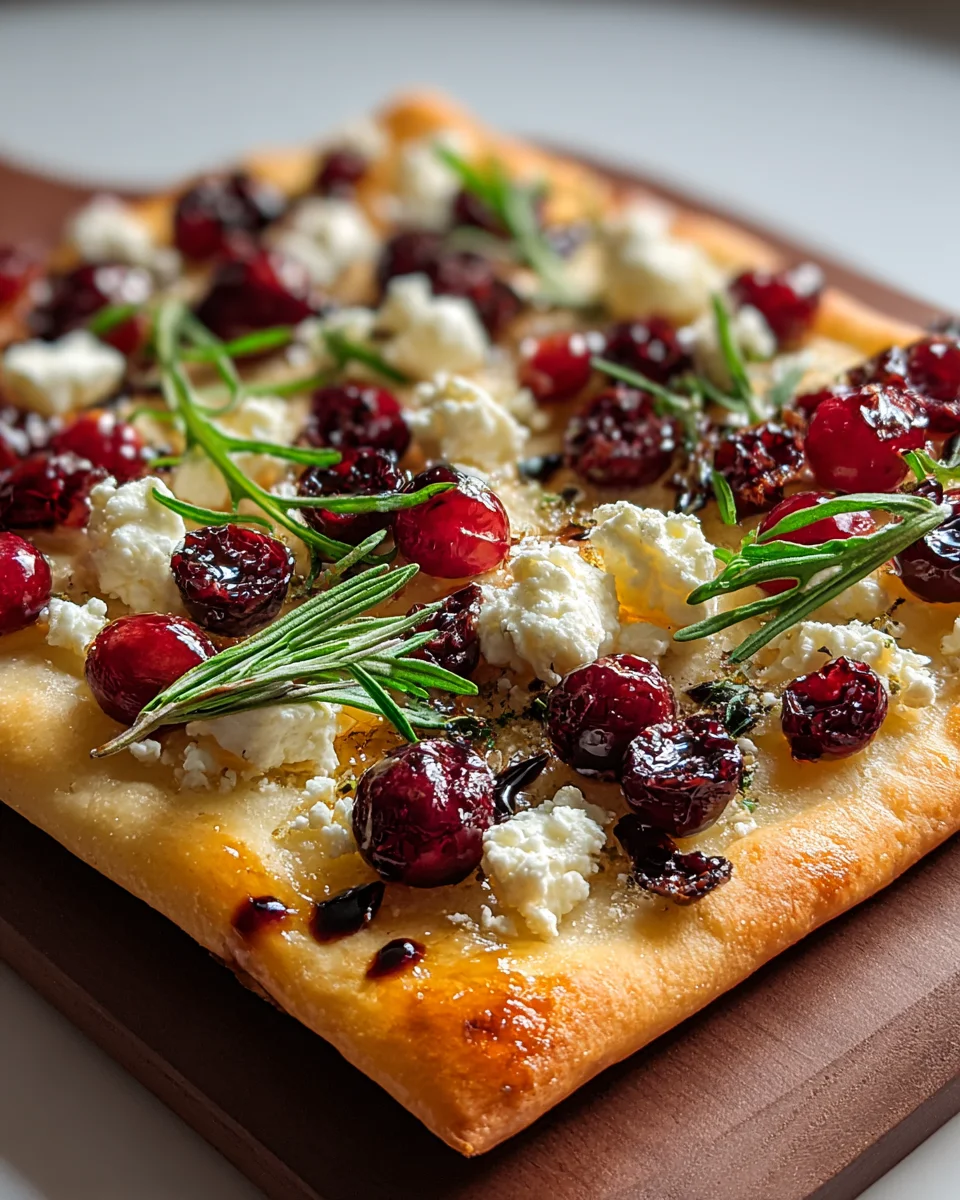 Cranberry Goat Cheese Flatbread
